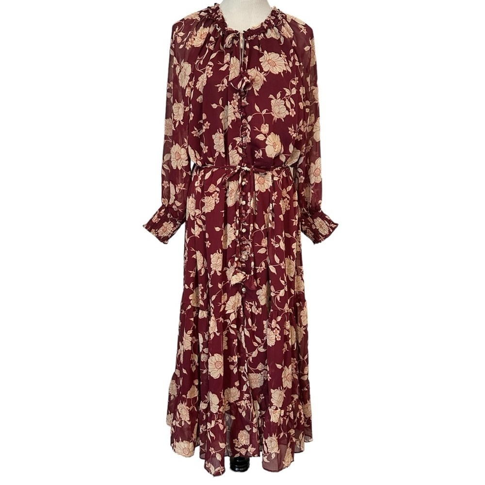 Dress forum size small fun bohemian floral long sleeve dress. - Picture 5 of 16